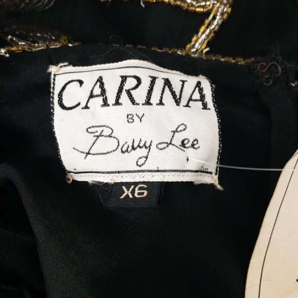 Vintage Plus Formal 2-Piece Set 4X Silk Beaded Outfit  Dress Suit - Picture 9 of 12